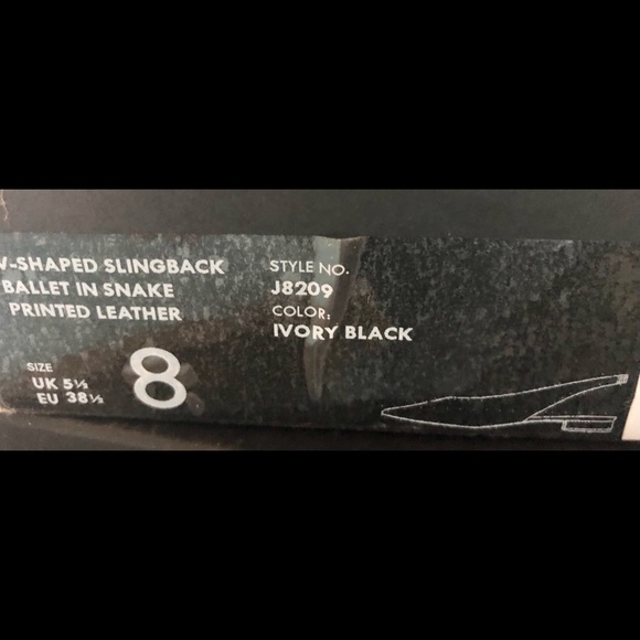 J.Crew V-shaped slingback, printed leopard leather - Picture 4 of 4